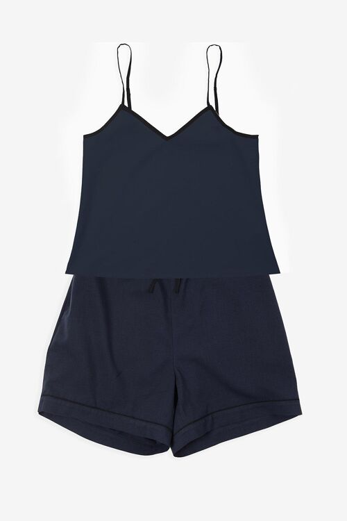 Pyjama Cami Top in Navy