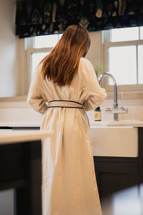 Organic Cotton Robe in Wheat