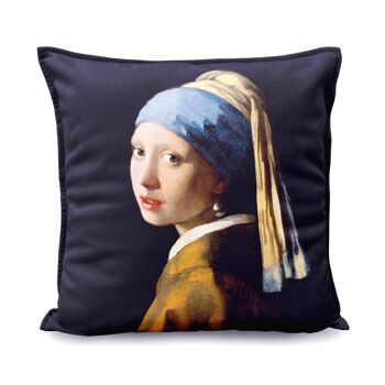 TAIE D'OREILLER JOHANNES VERMEER "FILLE A LA BOUCLE D'OREILLE EN PERLE" 3