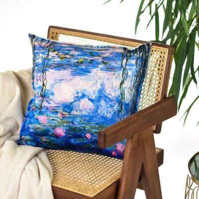 FUNDA DE ALMOHADA CLAUDE MONET "LIRIOS DE AGUA"