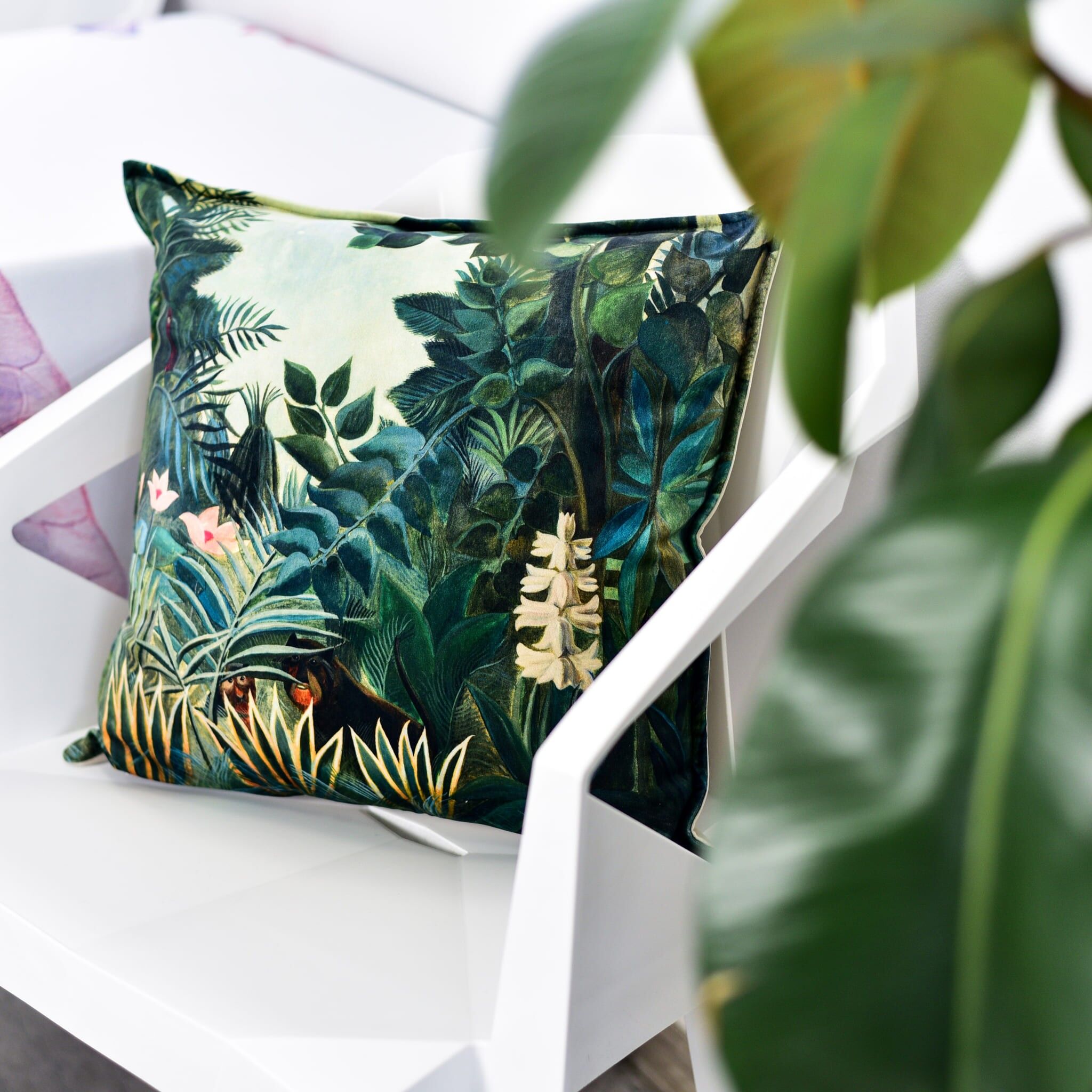 FEDERA CUSCINO HENRI ROUSSEAU "LA GIUNGLA EQUATORIALE"