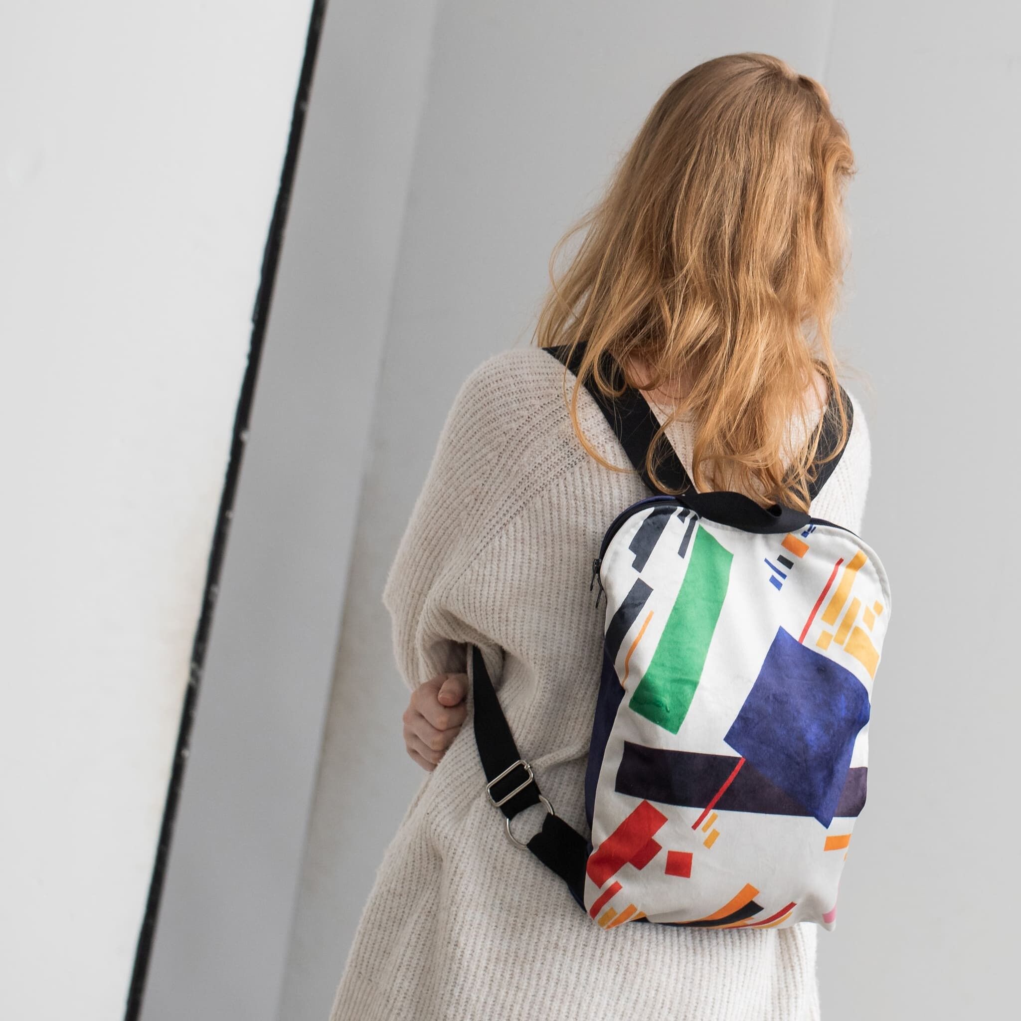 ZAINO MEDIO KAZIMIR MALEVICH "COMPOSIZIONE SUPREMATISTA" 31 x 38 cm