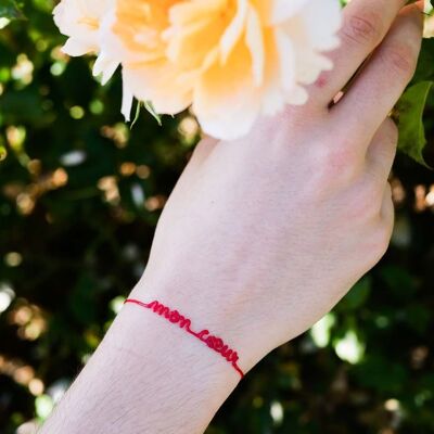 "Love" Collection - Women - Pack of 25 (5 different messages by 5)Line message bracelet (Valentine's Day)
