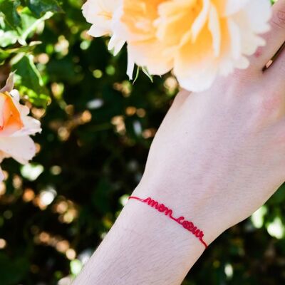 "Love" Collection - Women - Pack of 25 (5 different messages by 5)Line message bracelet (Valentine's Day)