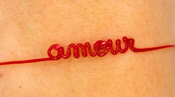 Collection "Amour" - Femme - Pack de 50
(10 messages différents par 5)
Bracelet Ligne à message 4
