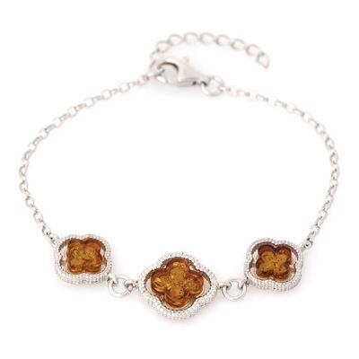 AMBER SILVER BRACELET ref: AD-BR06