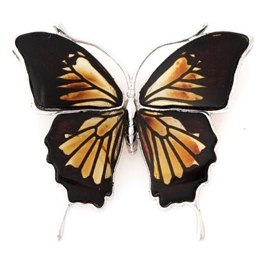 BROCHE ARGENT AMBRE ref: AD-BH02