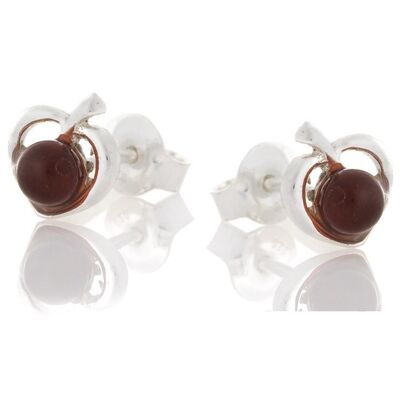 BOUCLES D'OREILLES ARGENT AMBRE ref: GDK42R