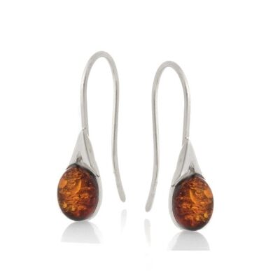 AMBER SILVER EARRING ref: KL1047-460ER