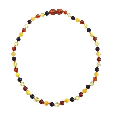 AMBER SILVER NECKLACE ref: NB20M-CLIP