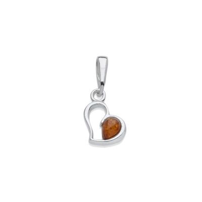 PENDENTIF ARGENT AMBRE ref: AMW0037R