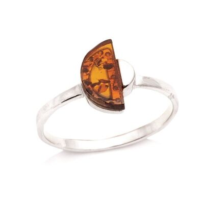 BAGUE ARGENT AMBRE ref: ZIDZ248PR