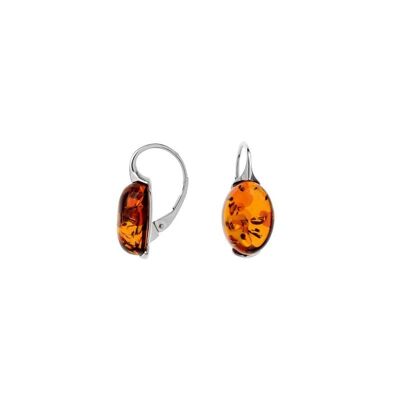 AMBER SILVER EARRING ref: SA3510EOR