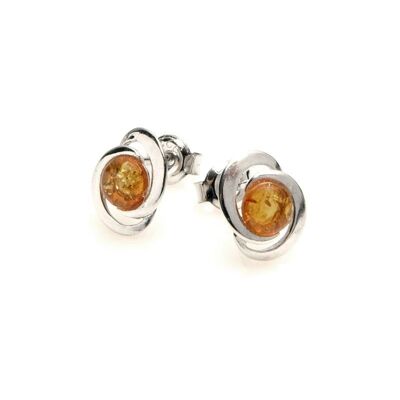 AMBER SILVER EARRING ref: AMK00147-3R