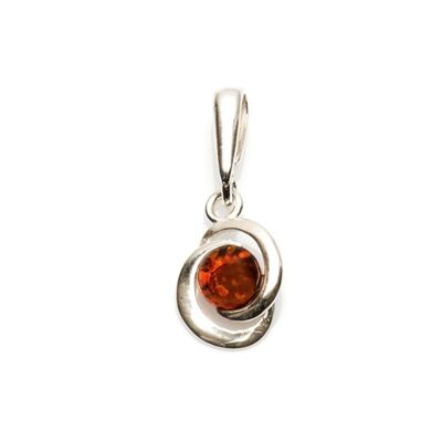 PENDENTIF ARGENT AMBRE ref: AMW00147R