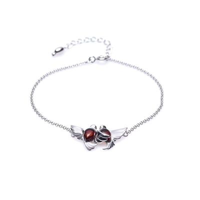 PULSERA AMBAR PLATA ref: SA3210BOR