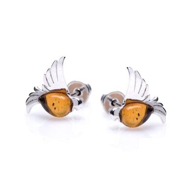 AMBER SILVER EARRING ref: SA3210EOR