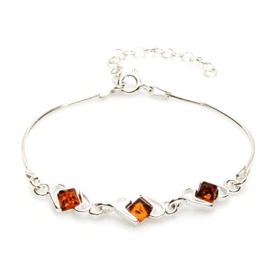 BRACELET ARGENT AMBRE ref: MGB300R