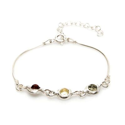 BRACELET ARGENT AMBRE ref: MGB303R