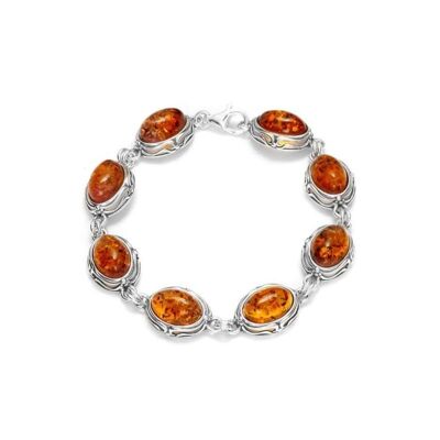 AMBER SILVER BRACELET ref: GI-BR028