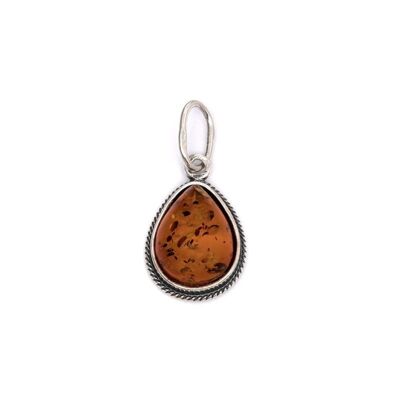 PENDENTIF ARGENT AMBRE ref: AJW6-108R