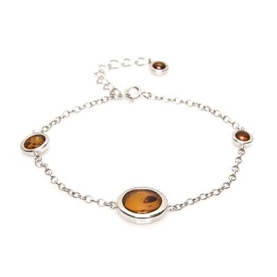 BRACCIALE IN ARGENTO AMBRA ref: SAD0095-2BOR