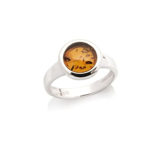 BAGUE ARGENT AMBRE ref: SAD0095ROR