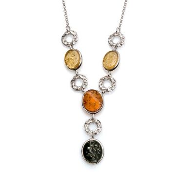 COLLAR AMBAR PLATA ref: KL301-7009NR