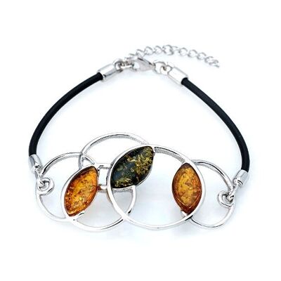 AMBER SILVER BRACELET ref: KL551-362BR