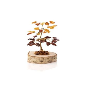 TREE OF GOOD LUCK IN AMBER 10cm 36 stones ref: ADV2