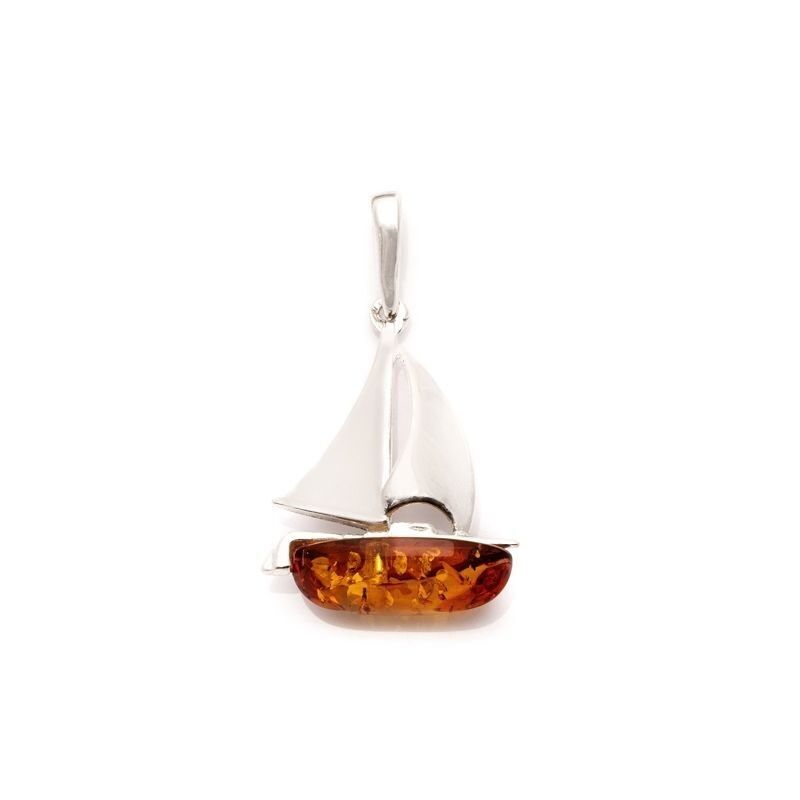 PENDENTIF ARGENT AMBRE ref: GDW32R