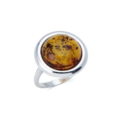 AMBER SILVER RING ref: GDP00319R