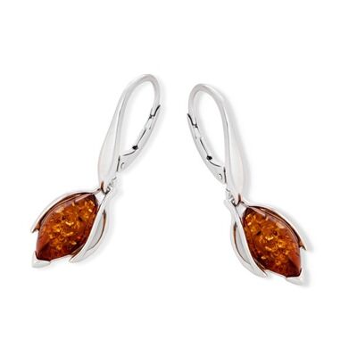 AMBER SILVER EARRING ref: SA3699EOR