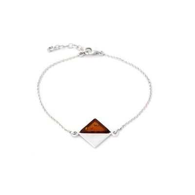 BRACCIALE IN ARGENTO AMBRA ref: ZIDZ350BR