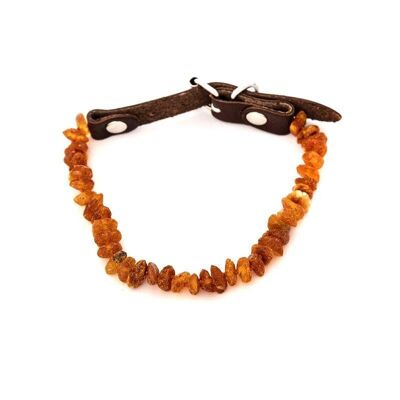 Collare per cani 35-40 cm ambra grezza - NB15-XL