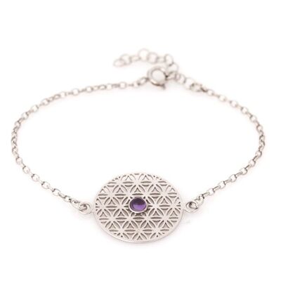 AMETHYST SILVER BRACELET ref: CKM-BR028-AM