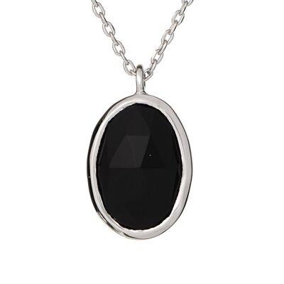 COLLIER ONYX ARGENT ref: CJF-CL001-ON