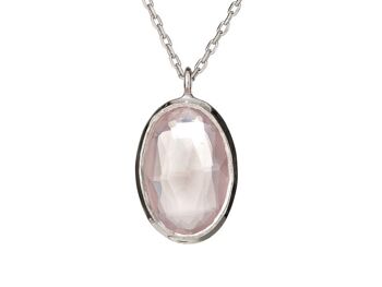 COLLIER QUARTZ ARGENT ref: CJF-CL001-QR