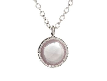 COLLIER QUARTZ ARGENT ref: CJF-CL027-QR