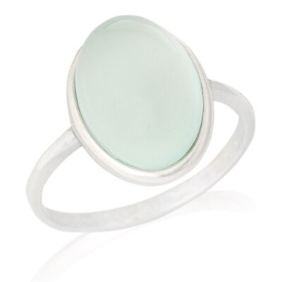 BAGUE AGATE ARGENT ref: CKM-BA010-AA