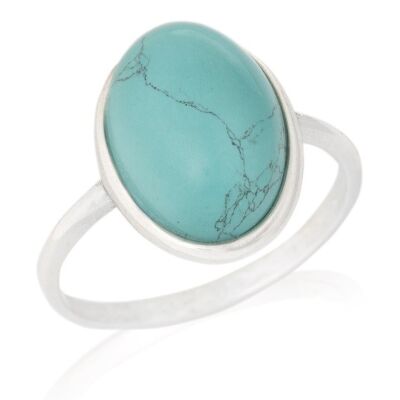 BAGUE TURQUOISE ARGENT ref: CKM-BA010-TQ