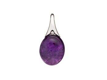 PENDENTIF ARGENT AMETHYSTE ref: CKL-PE002