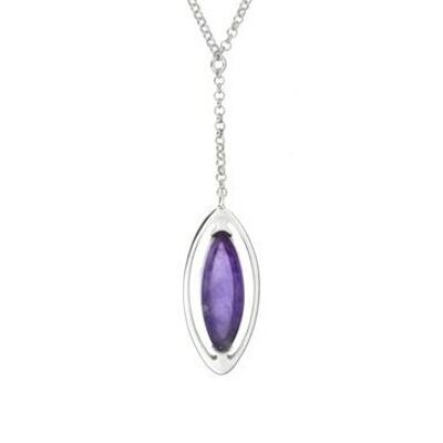 AMETHYST SILVER NECKLACE ref: CSA-CL004