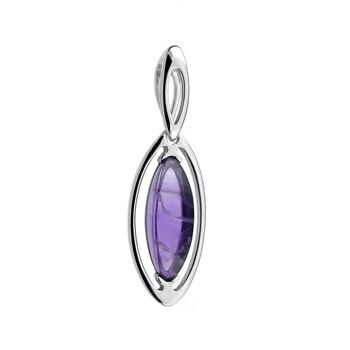 PENDENTIF ARGENT AMETHYSTE ref: CSA-PE004