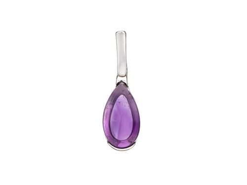 PENDENTIF ARGENT AMETHYSTE ref: CSA-PE009