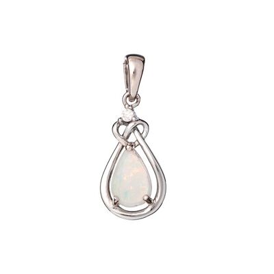 AUSTRALIAN OPAL PENDANT IN SILVER ref: PE063P