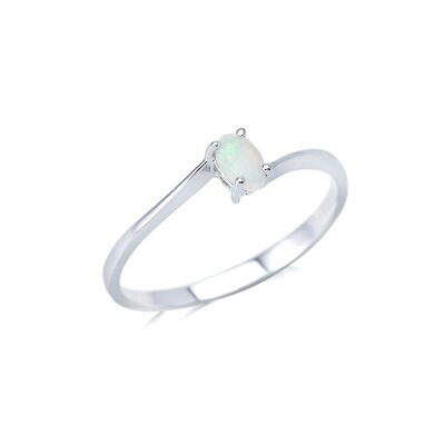 AUSTRALIAN OPAL RING IN SILVER ref: PE0043R