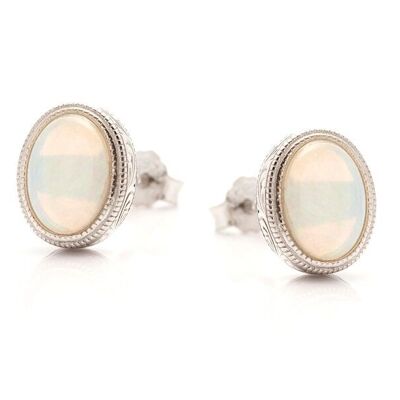 ORECCHINO OPAL AUSTRALIANO IN ARGENTO ref: PE0026E