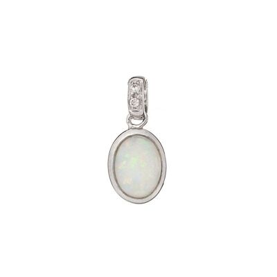 AUSTRALIAN OPAL PENDANT IN SILVER ref: PE0034P