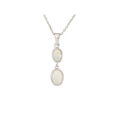 AUSTRALIAN OPAL PENDANT IN SILVER ref: PE0558P